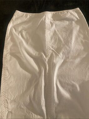 The Limited White Pencil Skirt with Center Seam